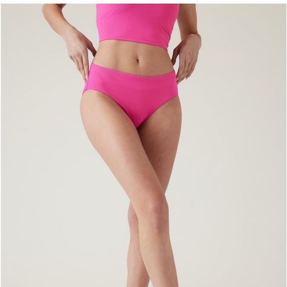 💗 Athleta Clean Full Bikini Bottom // Salvia Pink - Picture 3 of 14